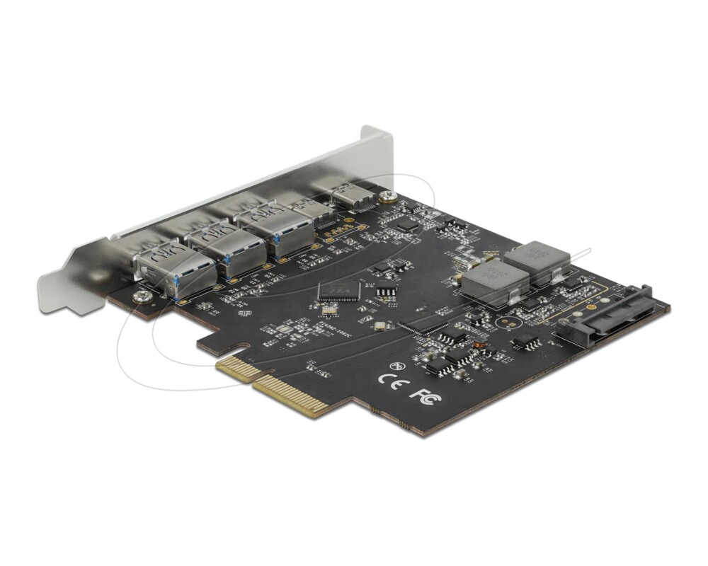 Мрежова карта Delock PCI Express x4 Card to 2 x USB Type-C™ + 3 x USB Type-A - SuperSpeed USB 10 Gbps 2