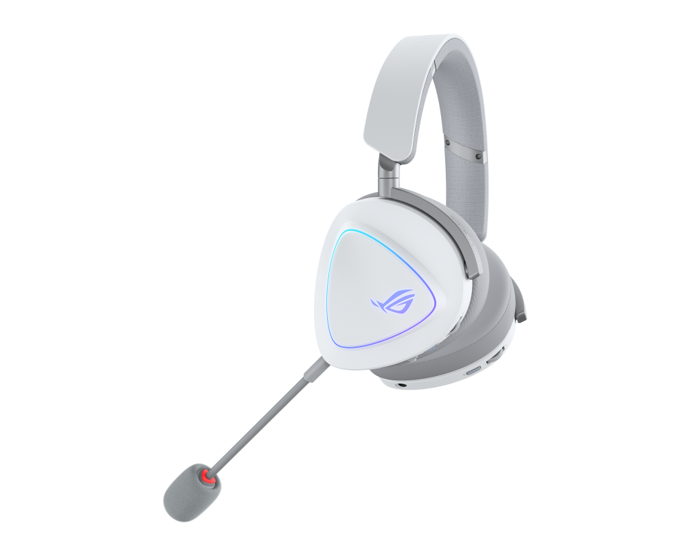 Слушалки Геймърски безжични слушалки ASUS ROG Delta II White - USB-C, Aura Sync RGB 2