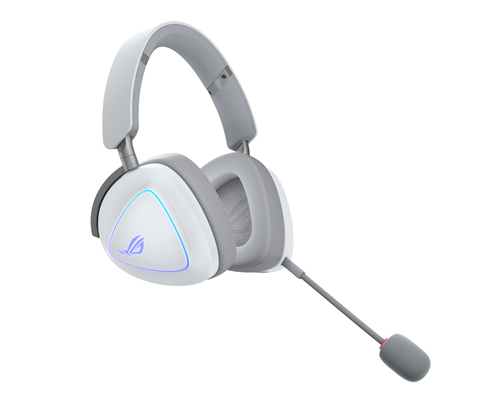 Слушалки Геймърски безжични слушалки ASUS ROG Delta II White - USB-C, Aura Sync RGB 3