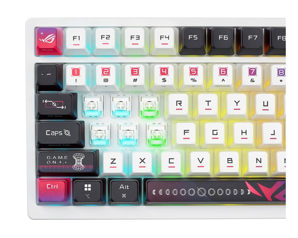 Клавиатура Геймърска безжична Клавиатура ASUS ROG Azoth X - White 4