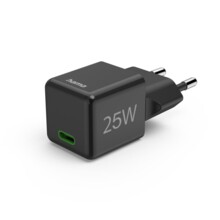  HAMA Бързо мини  220V, USB-C, PD/Qualcomm, 25 W, черен 839226 HAMA-201985 на топ цена - PIC.bg