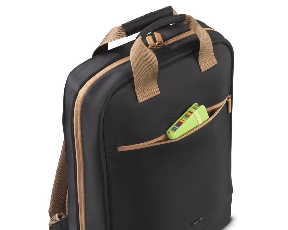 Чанта HAMA Раница за лаптоп "Ultra Lightweight", до 41 см (16,2"), черно с кафяво 9