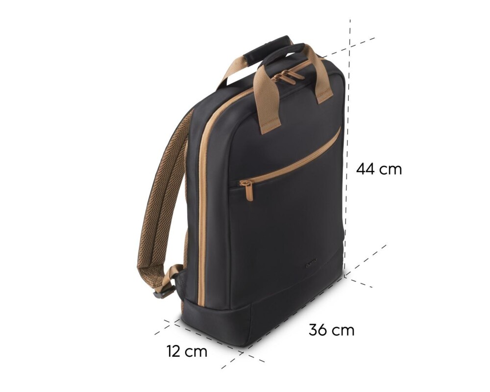 Чанта HAMA Раница за лаптоп "Ultra Lightweight", до 41 см (16,2"), черно с кафяво 18