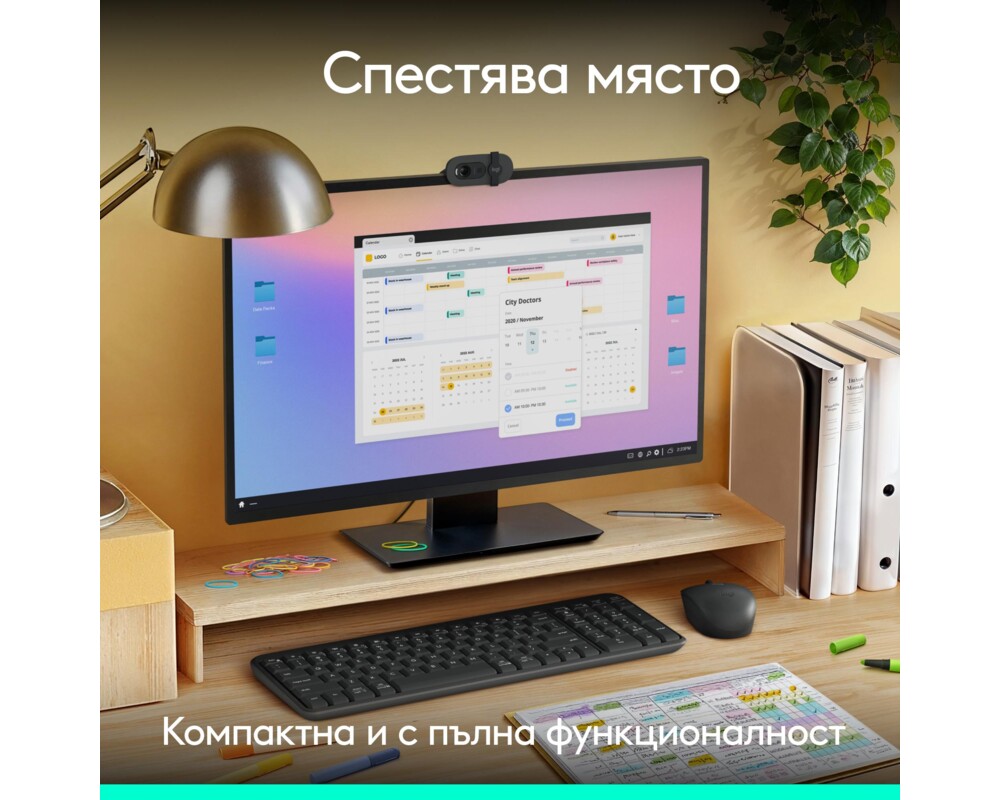Клавиатура Безжична клавиатура Logitech K250 Graphite - Кирилизирана 5