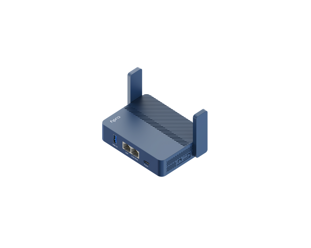 Рутер Cudy TR3000 VPN Travel router AX3000,2.5Ghz WAN,USB-C, 2 x антени,син 3