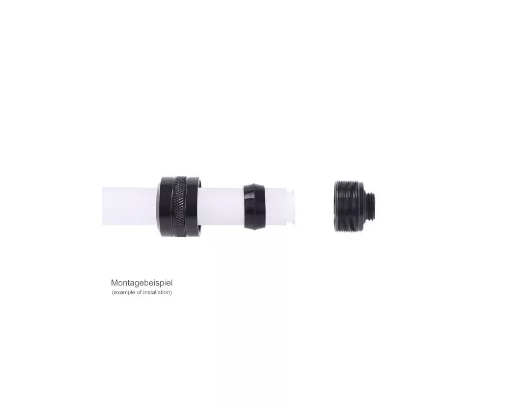 Част за охладител Компресионен Alphacool Eiszapfen PRO 16mm HardTube Fitting G1/4 - Deep Black (6 бр) 3