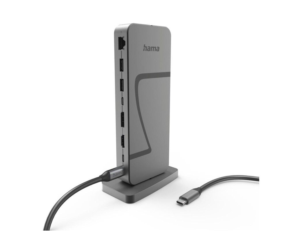 Докинг станция HAMA Докинг станция "Connect2Office Speed", USB4, USB-C, PD, 40 Gbit/s, 10 порта 6