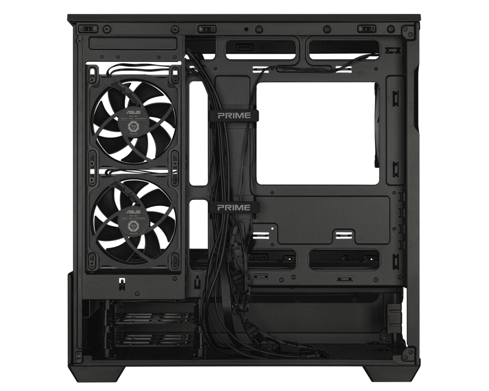 Кутия ASUS Prime AP202 ARGB mATX + 3 ARGB Вентилатора - Black 11