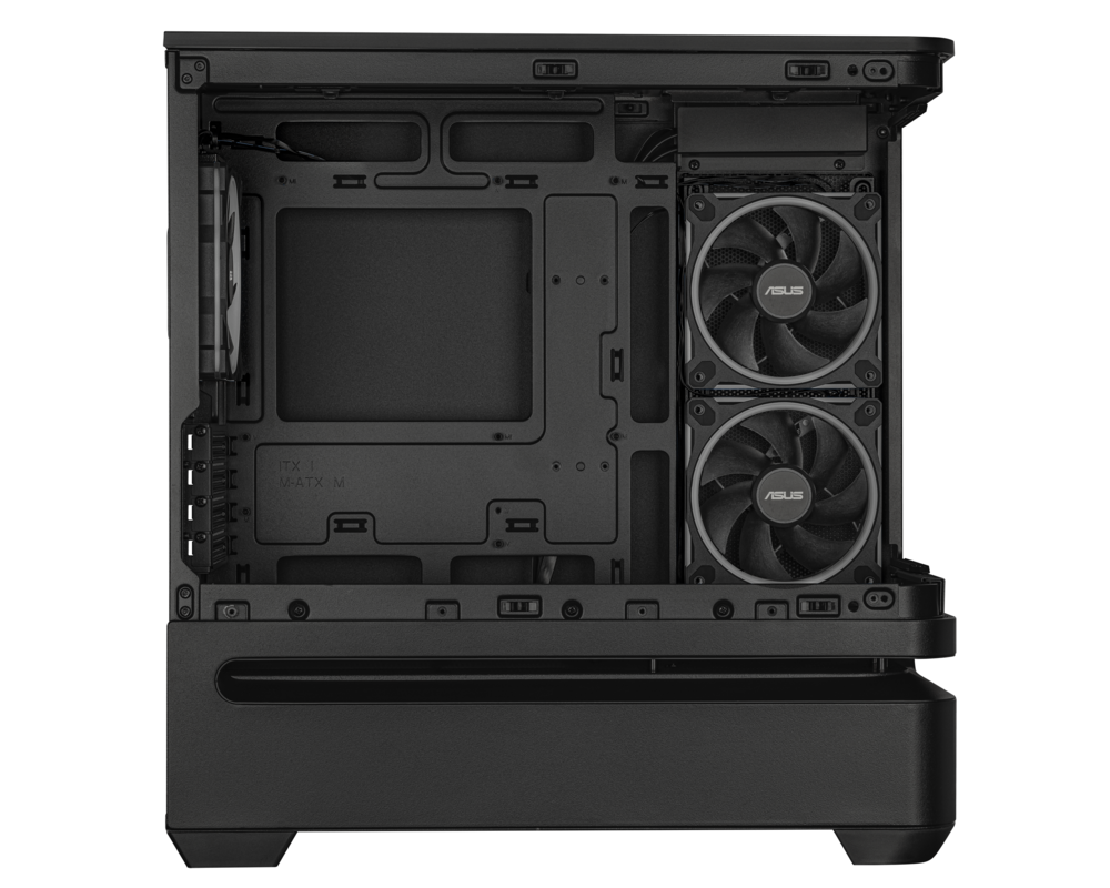 Кутия ASUS Prime AP202 ARGB mATX + 3 ARGB Вентилатора - Black 9