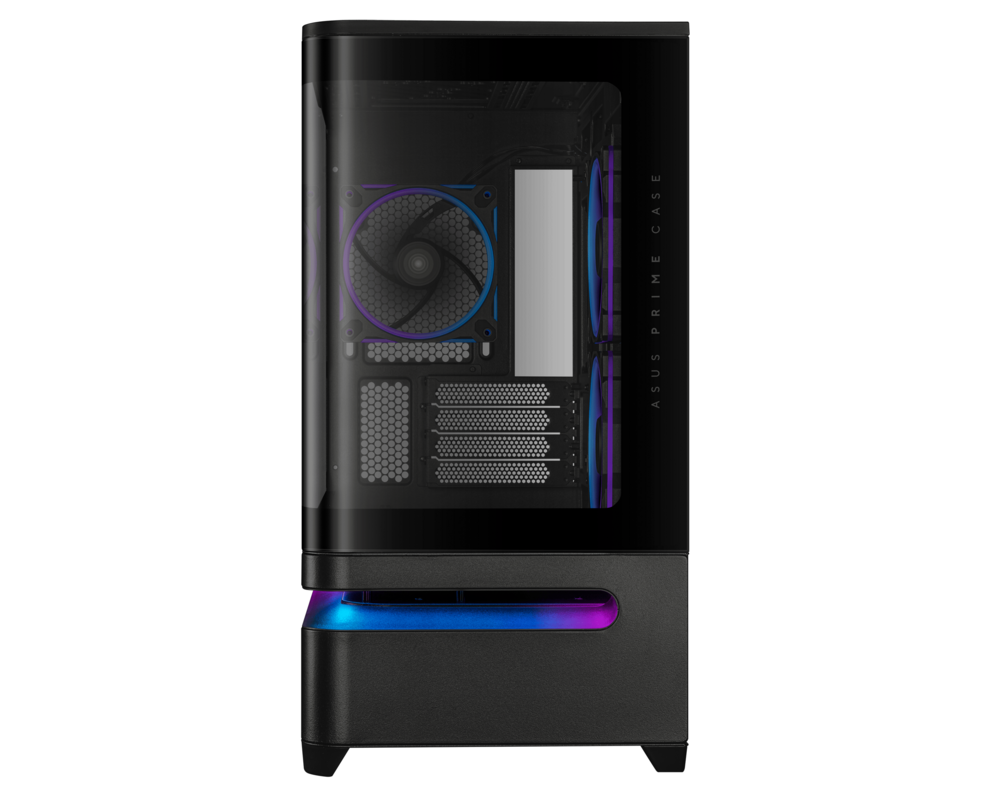 Кутия ASUS Prime AP202 ARGB mATX + 3 ARGB Вентилатора - Black 4