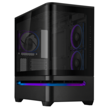  ASUS Prime AP202 ARGB mATX + 3 ARGB Вентилатора - Black 842962 AP202-ARGB-BK на топ цена - PIC.bg