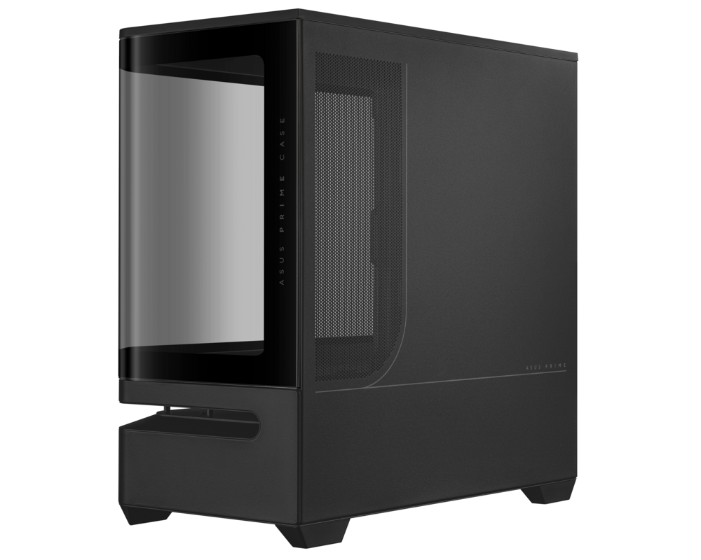 Кутия ASUS Prime AP202 ARGB mATX + 3 ARGB Вентилатора - Black 6