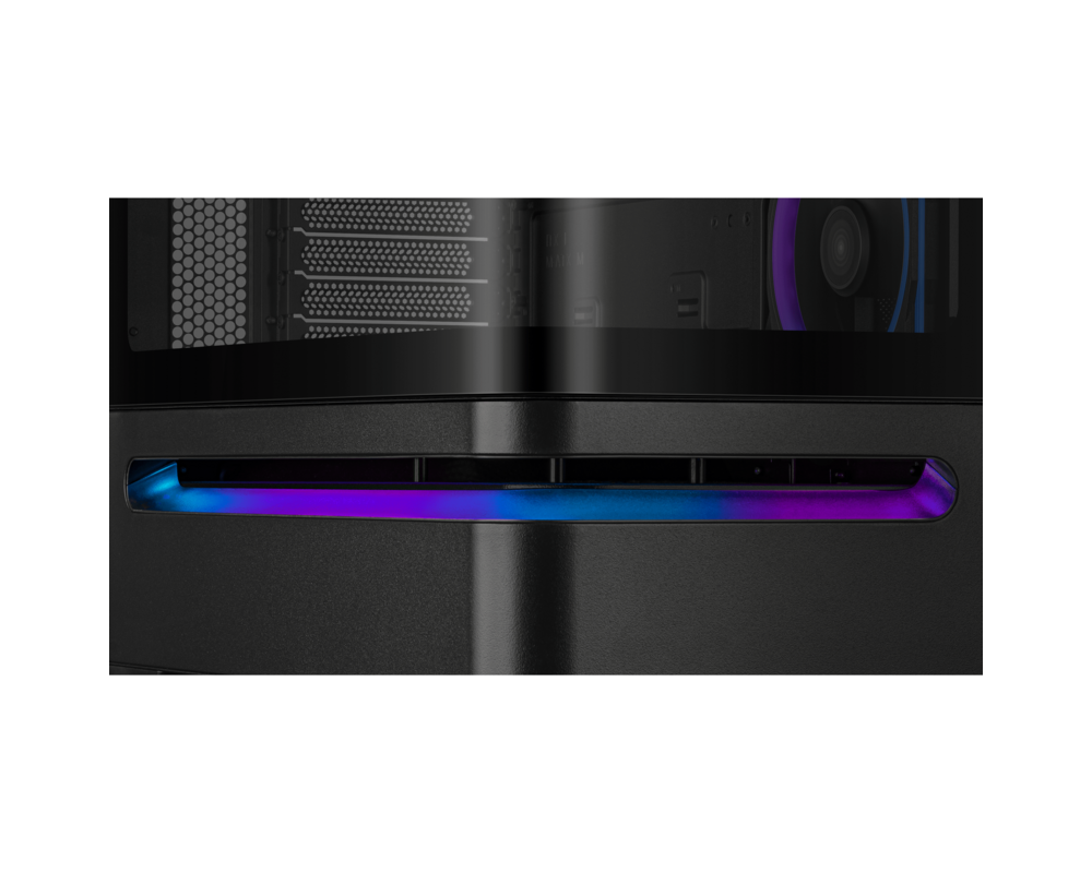 Кутия ASUS Prime AP202 ARGB mATX + 3 ARGB Вентилатора - Black 10