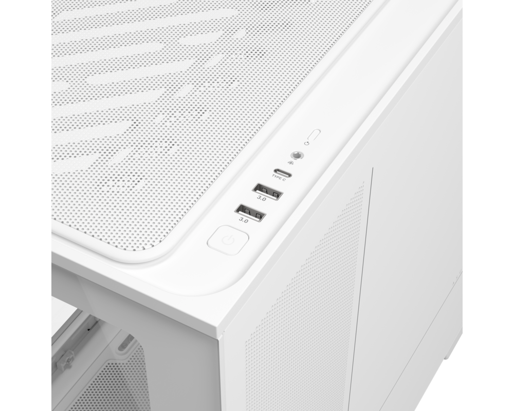 Кутия ASUS Prime AP202 ARGB mATX + 3 ARGB Вентилатора - White 16