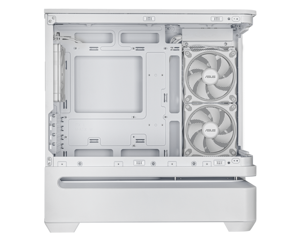 Кутия ASUS Prime AP202 ARGB mATX + 3 ARGB Вентилатора - White 8