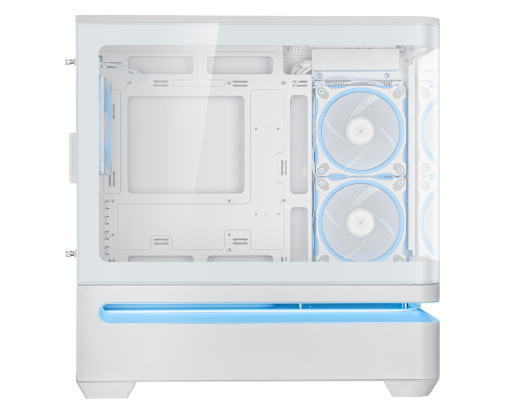 Кутия ASUS Prime AP202 ARGB mATX + 3 ARGB Вентилатора - White 7