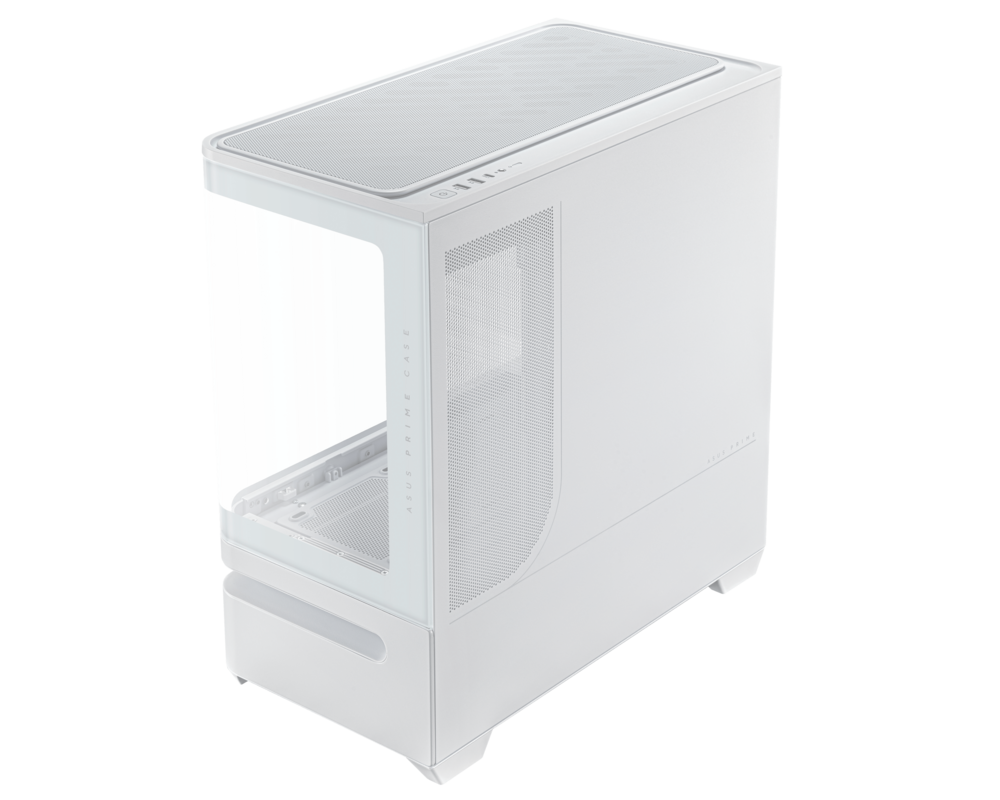 Кутия ASUS Prime AP202 ARGB mATX + 3 ARGB Вентилатора - White 5
