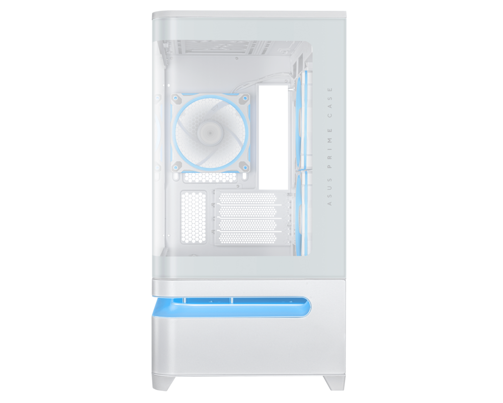 Кутия ASUS Prime AP202 ARGB mATX + 3 ARGB Вентилатора - White 4