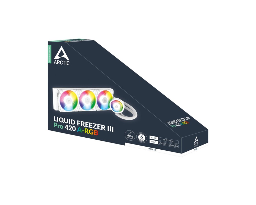 Охладител за процесор Arctic Liquid Freezer III Pro 420 A-RGB - White 6