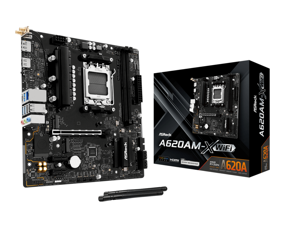 Дънна платка ASRock A620AM-X WIFI, AM5 5