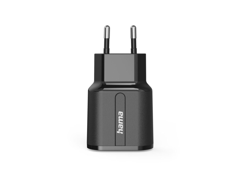 Зарядно  HAMA 220V, 2 x USB-A, 12W, Черен 4