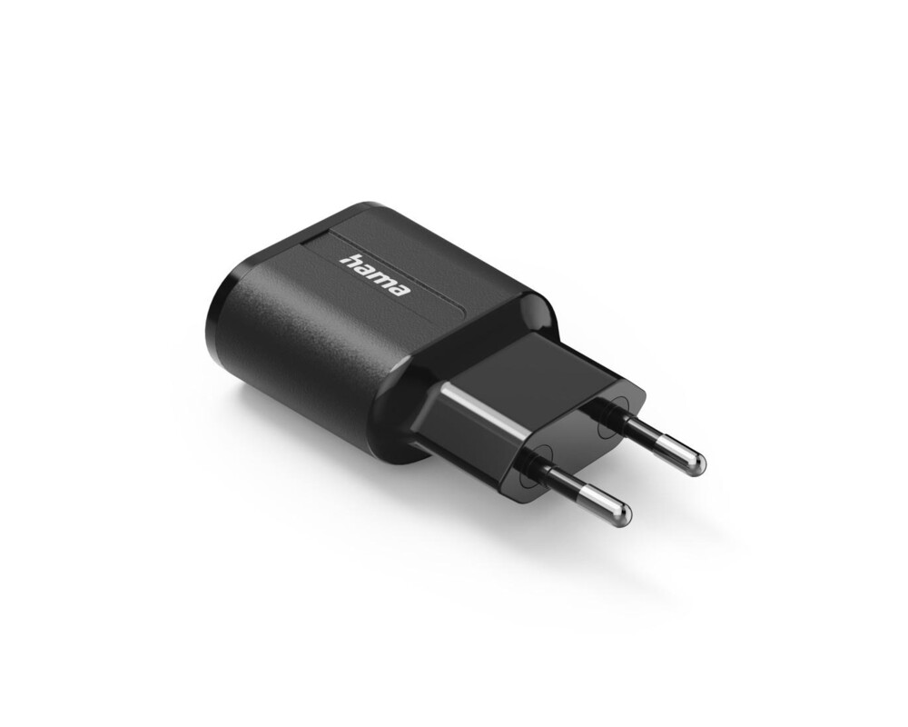 Зарядно  HAMA 220V, 2 x USB-A, 12W, Черен 3