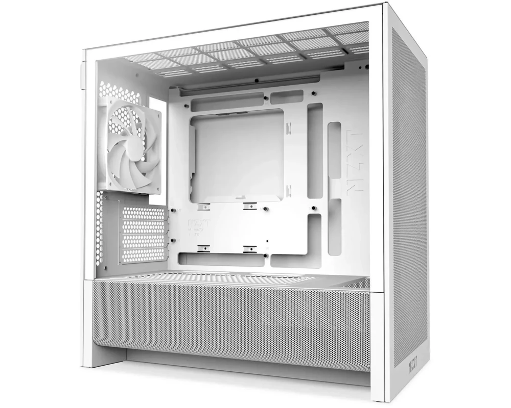 Кутия NZXT H3 Flow 2025 All White Micro-ATX Tower 2