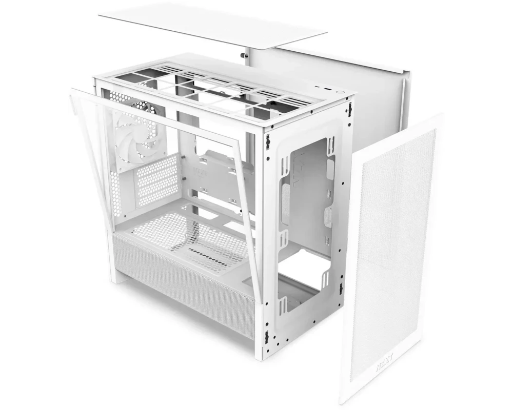 Кутия NZXT H3 Flow 2025 All White Micro-ATX Tower 11