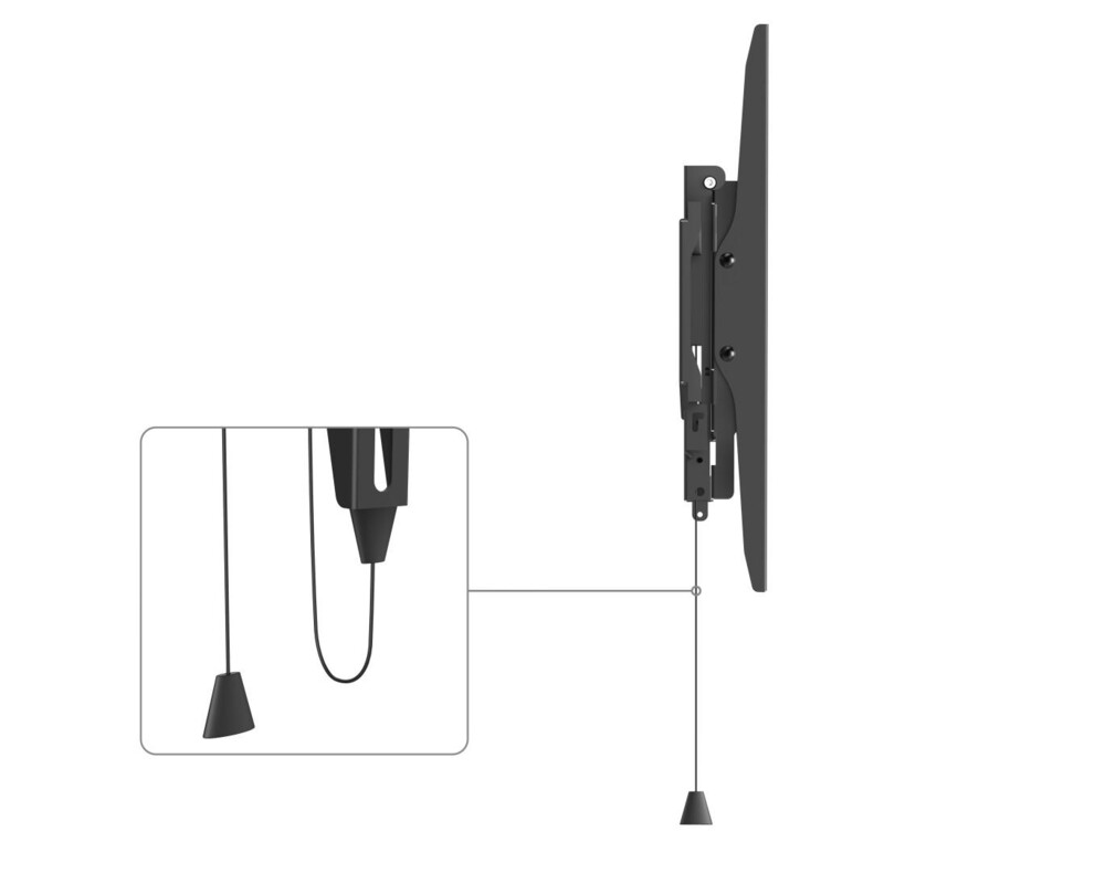 Стойка HAMA Стенна стойка за TV, 165 см (65") до 50 кг, защита от кражба 13