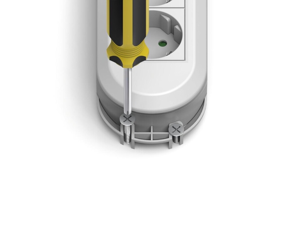 Разклонител HAMA Разклонител 6 гнезда на 90°, бутон за вкл./изкл., стенен монтаж, 2 м, бял 2