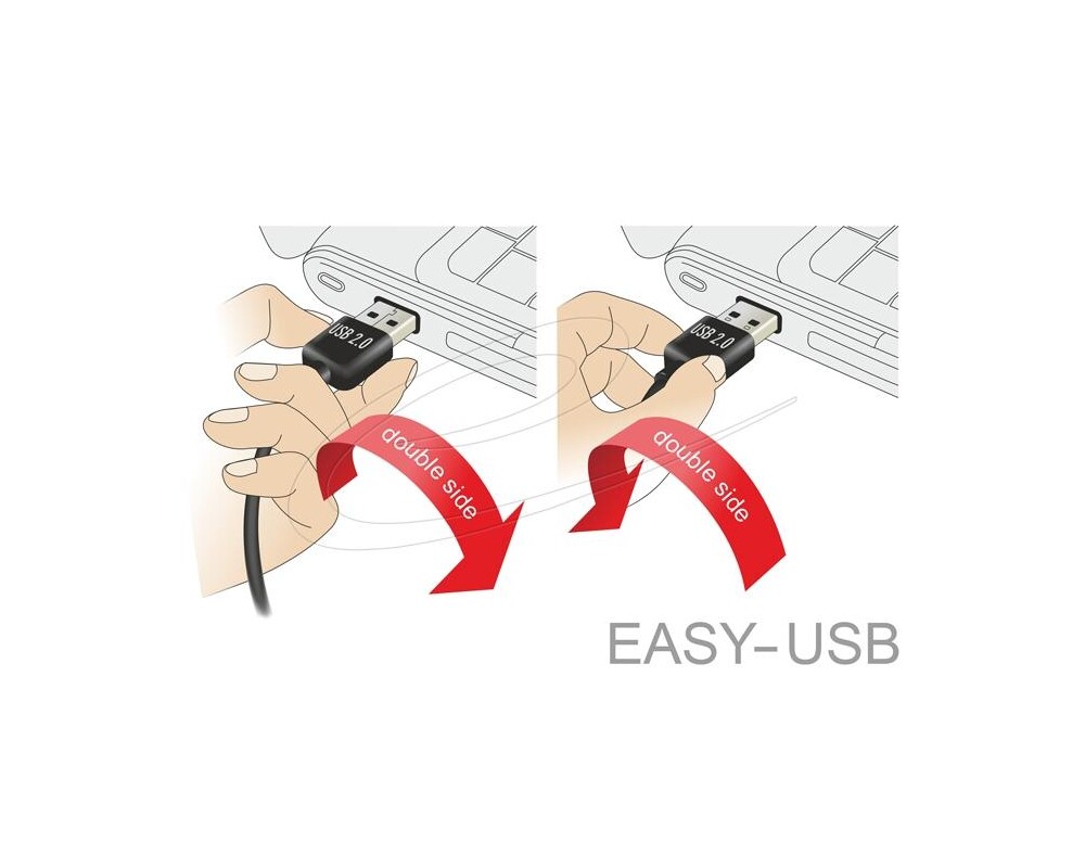 Адаптери Кабел удължителен USB-A 2.0 мъжко reversible към USB-A 2.0 женско , 5m 3