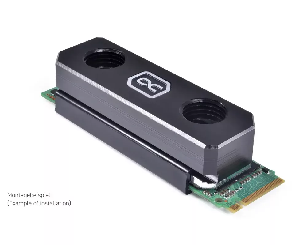 Част за охладител Охладител за SSD Alphacool HDX Apex Acetal M.2 2280 SSD Cooler 3