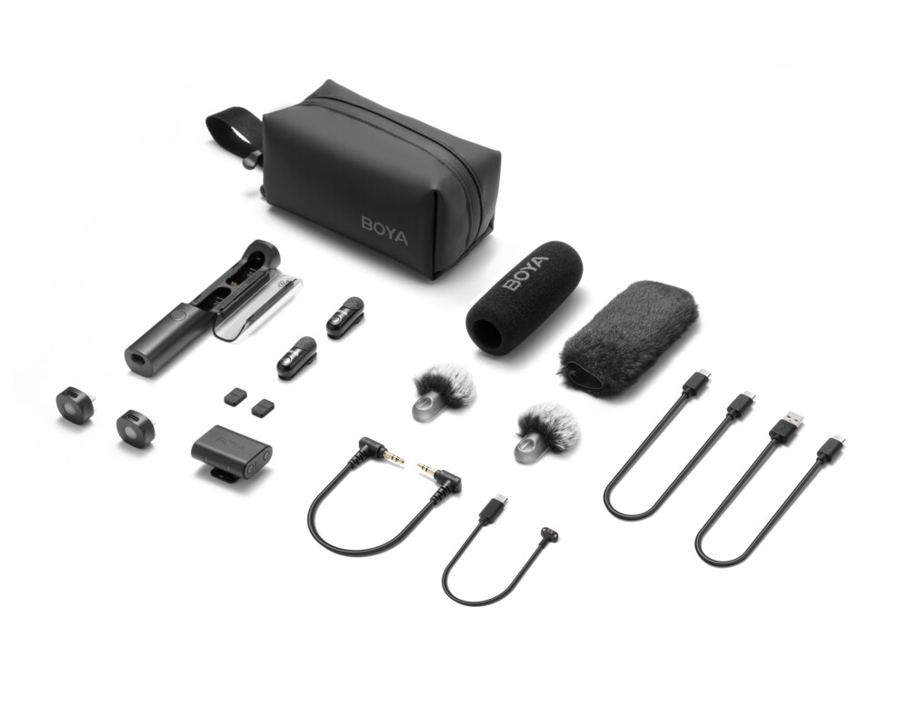 Микрофон Безжична система микрофони All-in-One BOYA MAGIC 02 - Lightning + USB-C 29