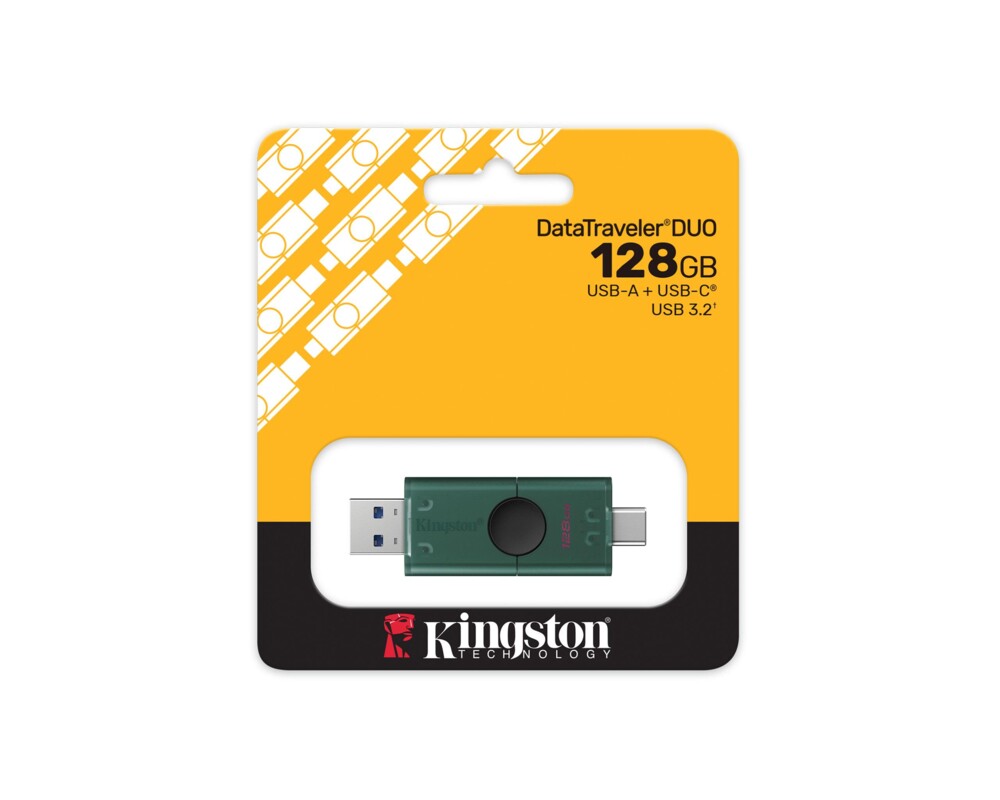 Флаш памет KINGSTON 128GB USB-A + USB-C 3.2 Gen 1 DataTraveler DuoG2 4