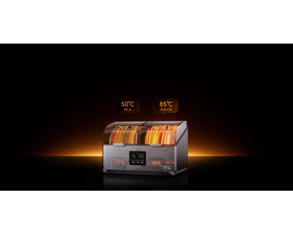 3D принтер Сушилня за филаменти за 3D принтер Creality Space Pi x4, за 4 ролки 6