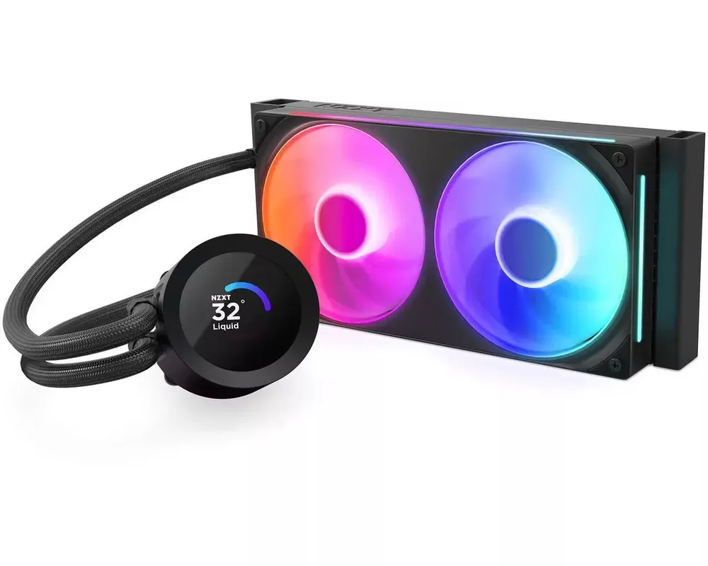 Охладител за процесор NZXT Kraken Plus 240 RGB LCD Display - Black 2