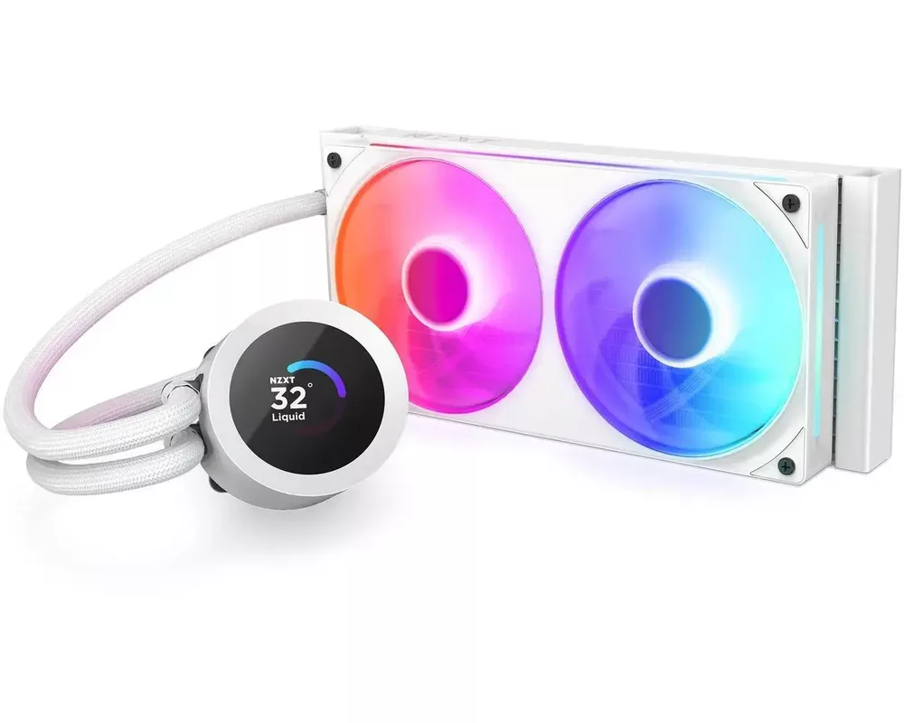 Охладител за процесор NZXT Kraken Plus 240 RGB LCD Display - White 2