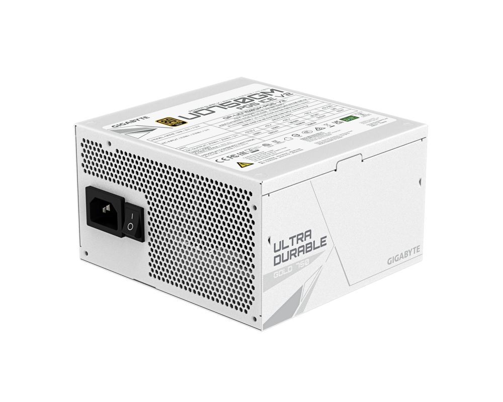 Захранване Gigabyte UD750GM PG5 ICE 750W, 80+ Gold PCIe 5.1 4