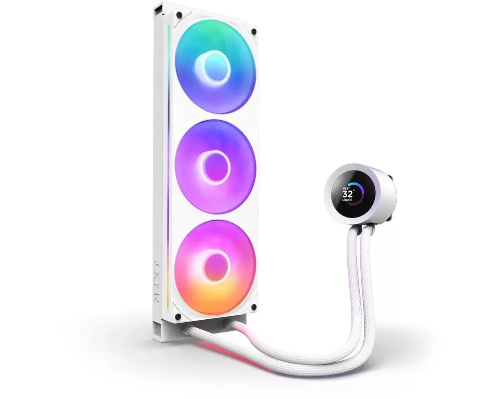 Охладител за процесор NZXT Kraken Plus 360 RGB LCD Display - White 3