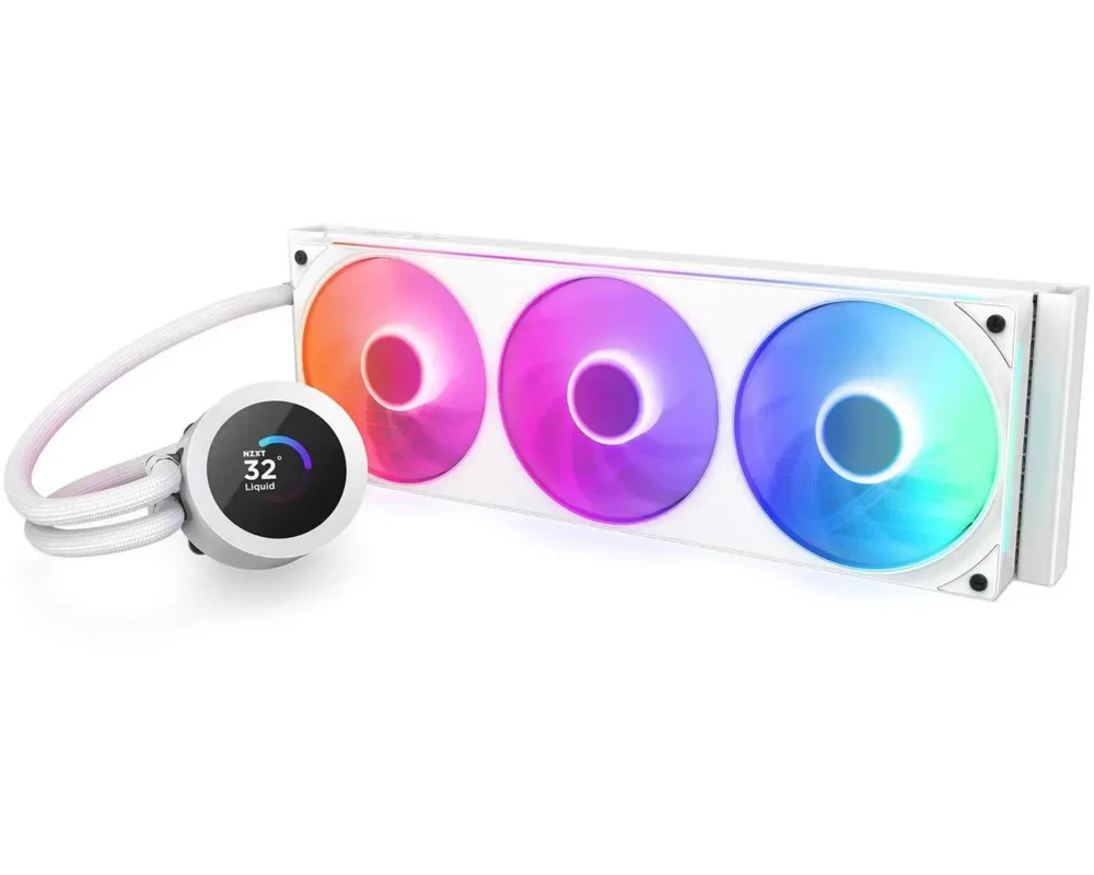 Охладител за процесор NZXT Kraken Plus 360 RGB LCD Display - White 2