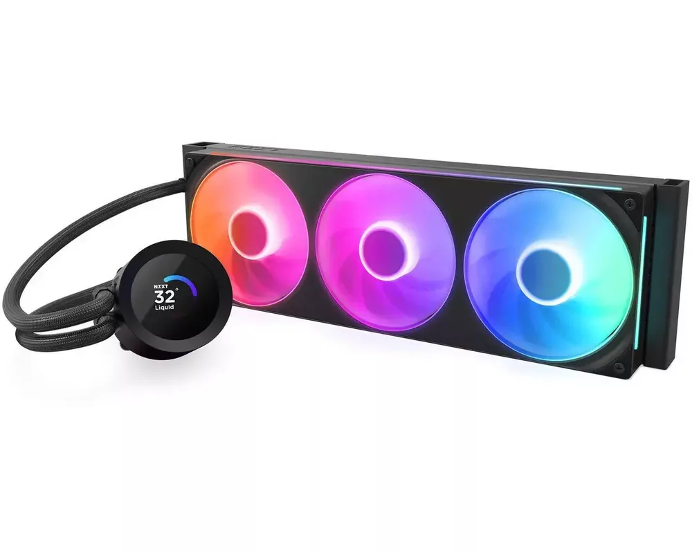 Охладител за процесор NZXT Kraken Plus 360 RGB LCD Display - Black 2