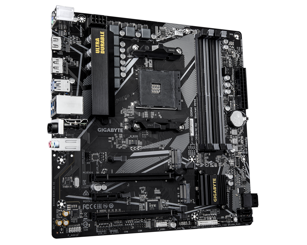 Дънна платка GIGABYTE B550M DS3H AC R2 Socket AM4 2
