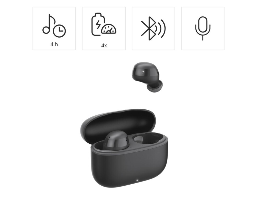 Слушалки HAMA Блутут слушалки "Freedom Buddy II", True Wireless, Черен 10