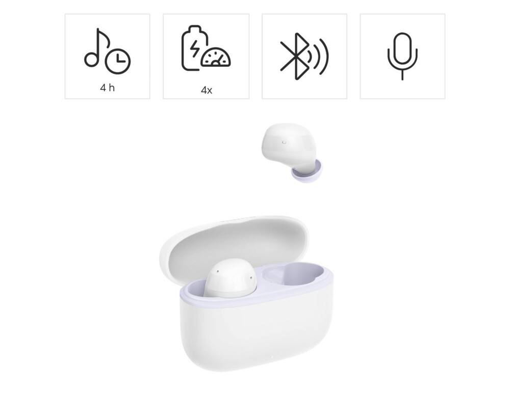 Слушалки HAMA Блутут слушалки "Freedom Buddy II", True Wireless, Бял 10