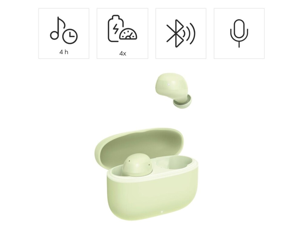 Слушалки HAMA Блутут слушалки "Freedom Buddy II", True Wireless, Зелен 9