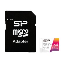  Silicon Power Elite Colorful 64GB, microSDXC, Class 10, SD Adapter 852869 STXBV1V20SP-64GB на топ цена - PIC.bg