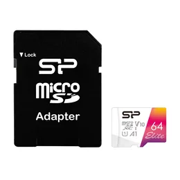  Silicon Power Elite Colorful 64GB, microSDXC, Class 10, SD Adapter 852869 STXBV1V20SP-64GB на топ цена - PIC.bg