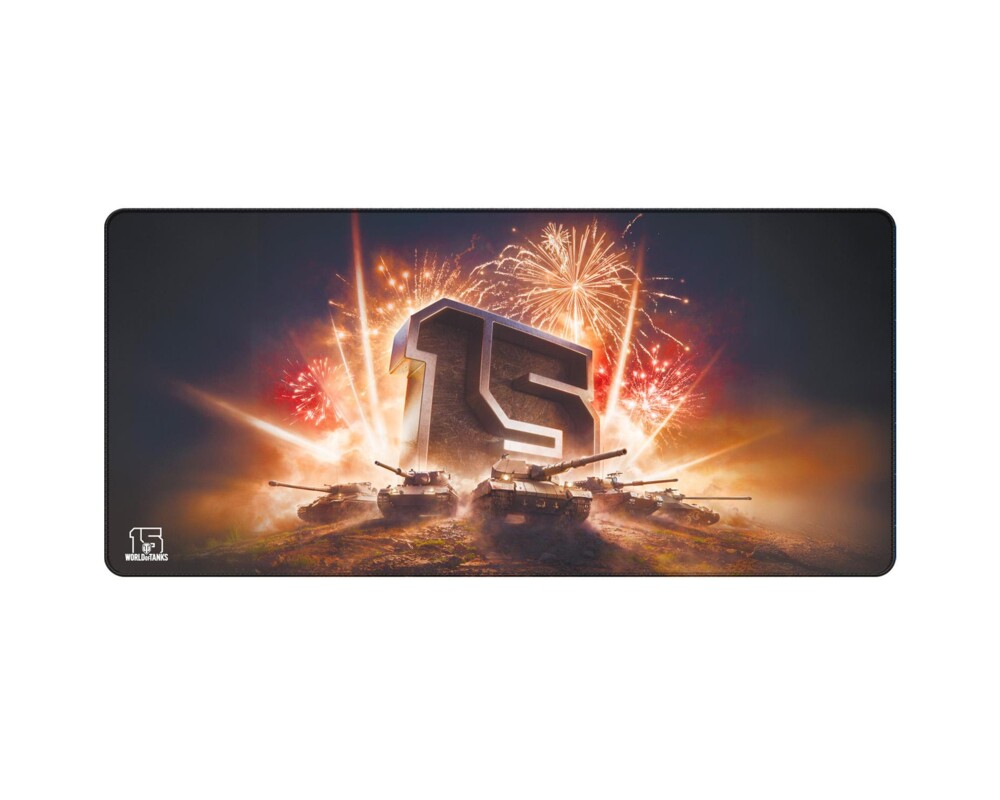 Пад за мишка Геймърски World of Tanks 15 Anniversary, XL 2