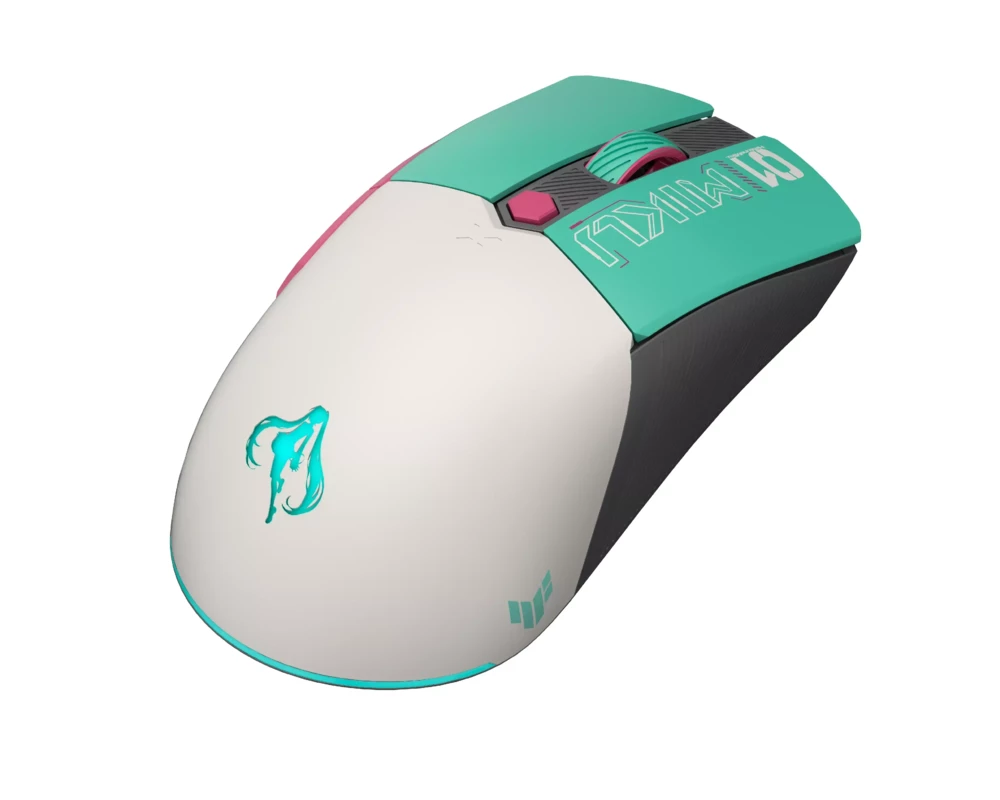 Мишка Геймърска безжична мишка ASUS TUF Gaming Mini Hatsune Miku Edition - 65g 5