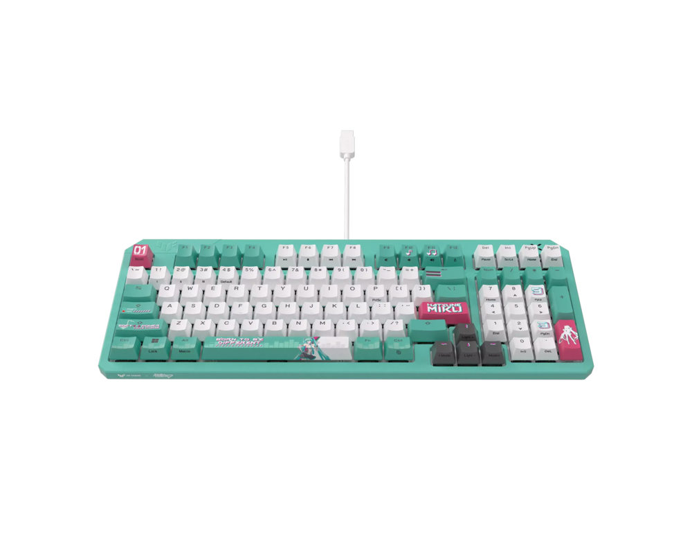 Клавиатура Геймърска клавиатура ASUS TUF Gaming K3 Gen II Hatsune Miku Edition - Optical Mechanical Switch 4